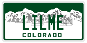LILME  license plate in CO