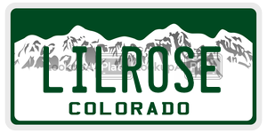 LILROSE  license plate in CO