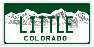 LITTLE license plate in Colorado