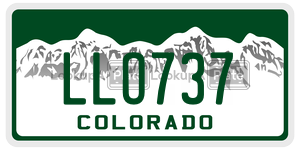 LLO737  license plate in CO
