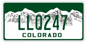 LLQ247  license plate in CO