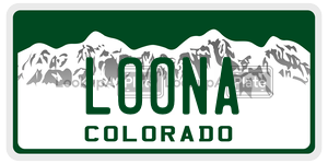 LOONA license plate in Colorado
