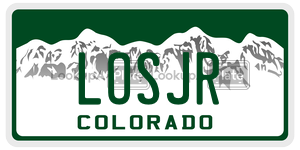 LOSJR  license plate in CO