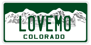 LOVEMO  license plate in CO