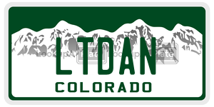 LTDAN  license plate in CO