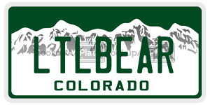 LTLBEAR  license plate in CO