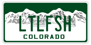 LTLFSH  license plate in CO