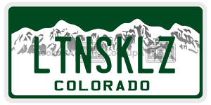 LTNSKLZ  license plate in CO