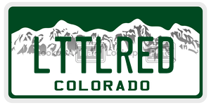 LTTLRED  license plate in CO