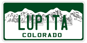 LUP1TA  license plate in CO