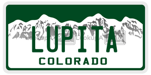 LUPITA  license plate in CO