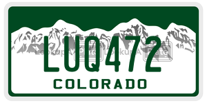 LUQ472  license plate in CO