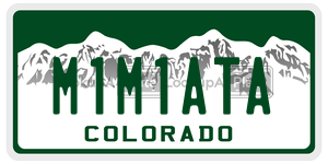 M1M1ATA  license plate in CO