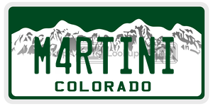 M4RTINI  license plate in CO