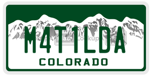 M4T1LDA  license plate in CO