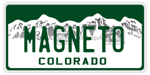 MAGNETO  license plate in CO