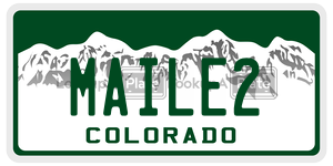 MAILE2  license plate in CO