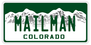 MAILMAN  license plate in CO