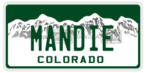 MANDIE  license plate in CO