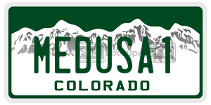 MEDUSA1  license plate in CO