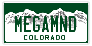 MEGAMND  license plate in CO