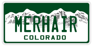 MERHAIR  license plate in CO