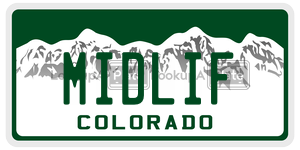 MIDLIF  license plate in CO