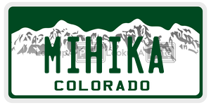 MIHIKA  license plate in CO
