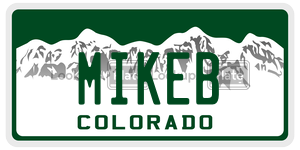 MIKEB  license plate in CO