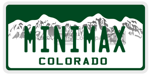 MINIMAX  license plate in CO