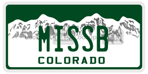 MISSB license plate in Colorado