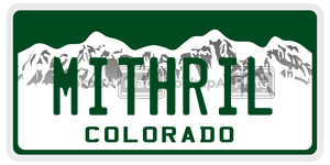 MITHRIL  license plate in CO