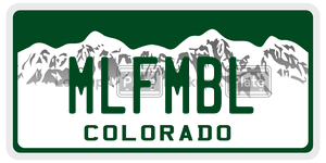 MLFMBL  license plate in CO