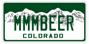 MMMBEER license plate in Colorado