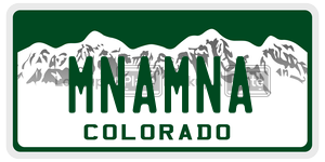 MNAMNA  license plate in CO