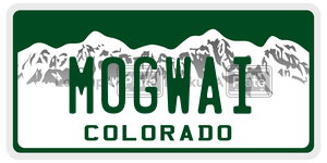 MOGWAI  license plate in CO