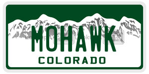 MOHAWK  license plate in CO