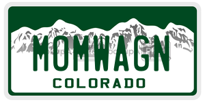MOMWAGN  license plate in CO