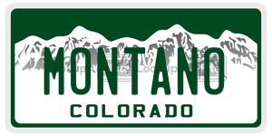MONTANO  license plate in CO