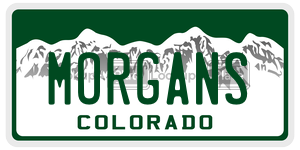 MORGANS  license plate in CO
