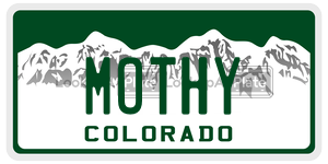MOTHY  license plate in CO