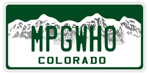MPGWHO  license plate in CO