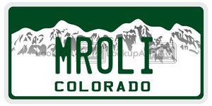 MROLI  license plate in CO