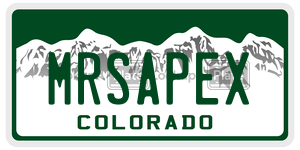 MRSAPEX  license plate in CO