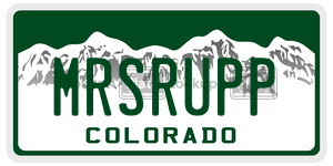 MRSRUPP  license plate in CO