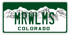 MRWLMS  license plate in CO