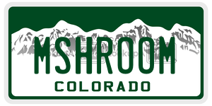 MSHROOM  license plate in CO