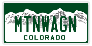 MTNWAGN  license plate in CO