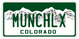 MUNCHLX  license plate in CO