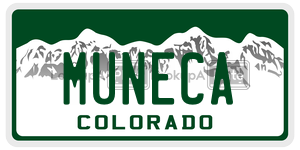 MUNECA  license plate in CO